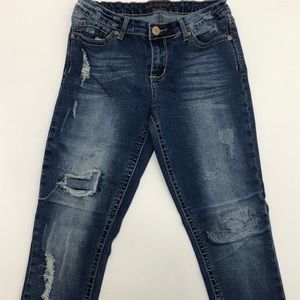 Elite Ripped Distressed Skinny Jeans Womens Size 7